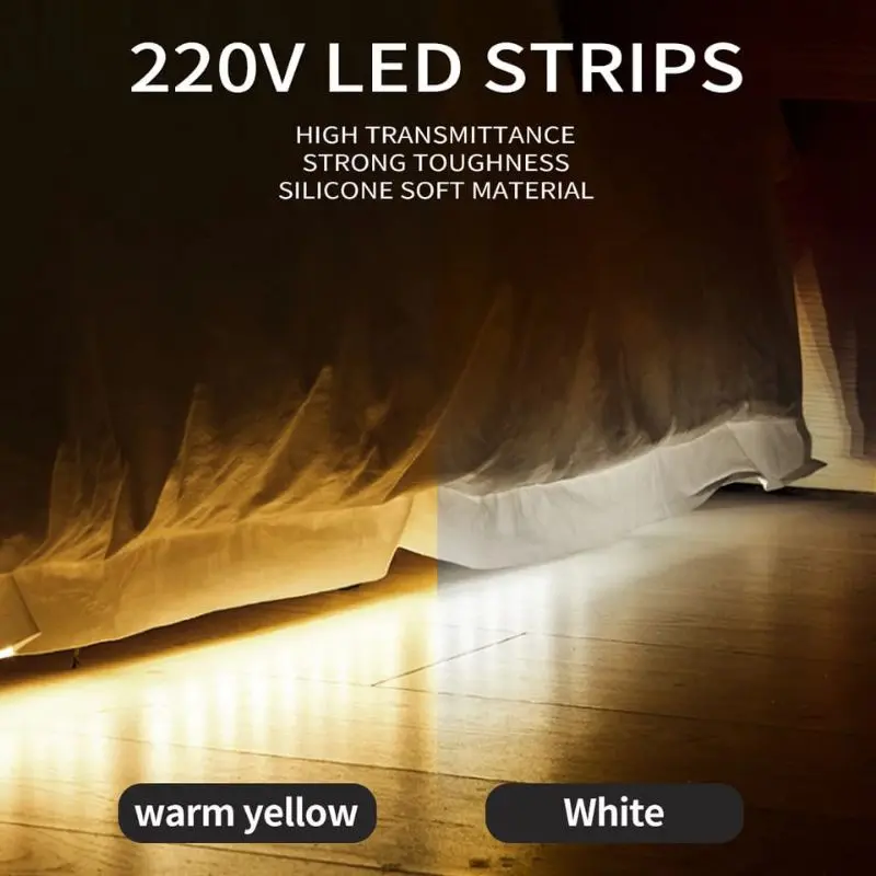 LAMPU LED NEON FLEXIBLE 220V 1 - 100 METERAN KAMAR AESTETIK WATERPROOF FLEX BIRU PUTIH KUNING UNGU 1