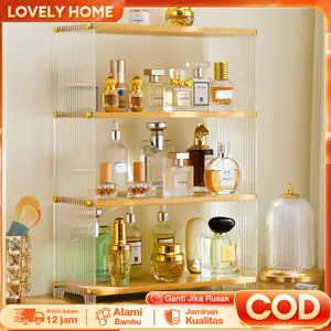 LOVE Bamboo Clothes Drying Rack With Drawer Rak Baju 80/100CM Almari Rak Baju Penyangkut Pakaian jemuran dalam rumah rak baju gantung Furniture