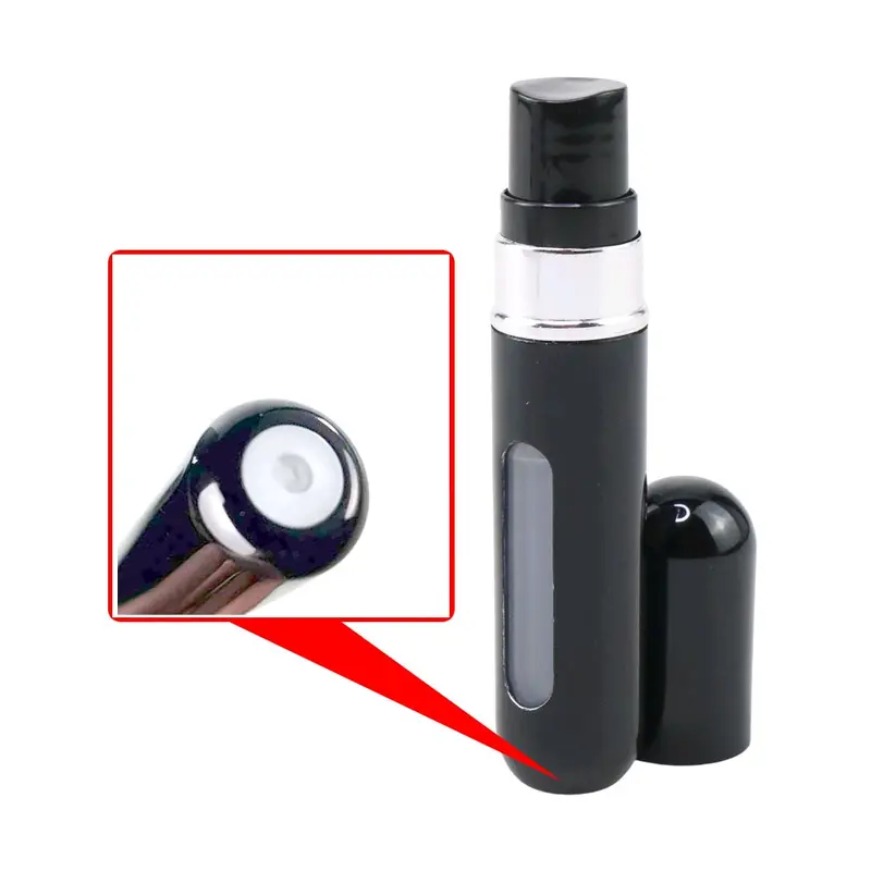 Biutte.co Botol Parfum Travel Refillable Atomizer Spray 5 ml - AB-05 - Black 3