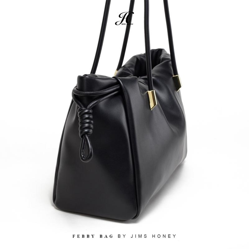 Jims Honey - Febby Bag - Tas Bahu Wanita Kulit Serut 6