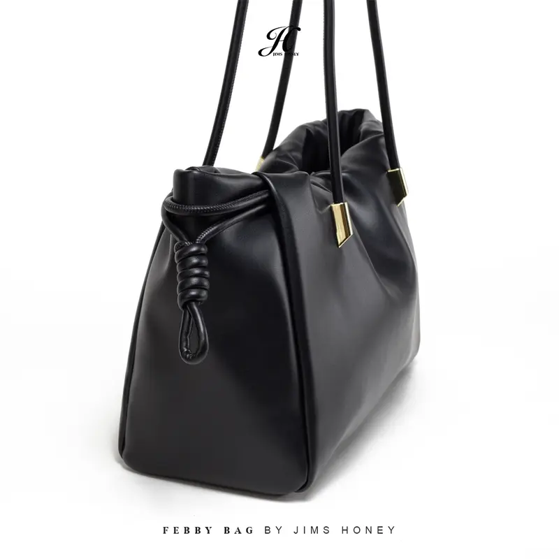 Jims Honey - Febby Bag - Tas Bahu Wanita Kulit Serut 6