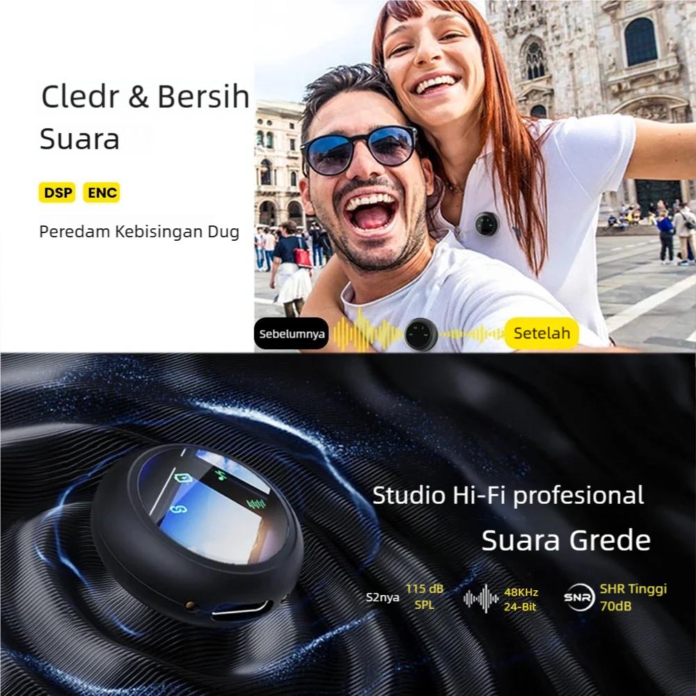 P11 PRO 2-in-1 Mikrofon Nirkabel dengan Kemasan Pengisian Daya untuk Vlogger dan Penyedia Konten HP Plug & Play Lavalier kreator Microphone Transmisi 2.4GHz Pengurangan Kebisingan Ganda wireless Mic P11 PRO 2-in-1 Mikrofon Nirkabel dengan Kemasan Pengisian Daya untuk Vlogger dan Penyedia Konten HP Plug & Play Lavalier kreator Microphone Transmisi 2.4GHz Pengurangan Kebisingan Ganda wireless Mic