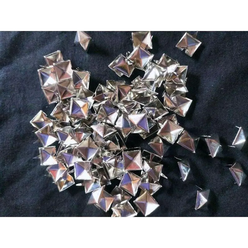 SPIKE PIRAMID 144 PCS //SPIKE PUNK PIRAMID 9mm DAN 12mm /SPIKE NIKEL DAN EMAS
