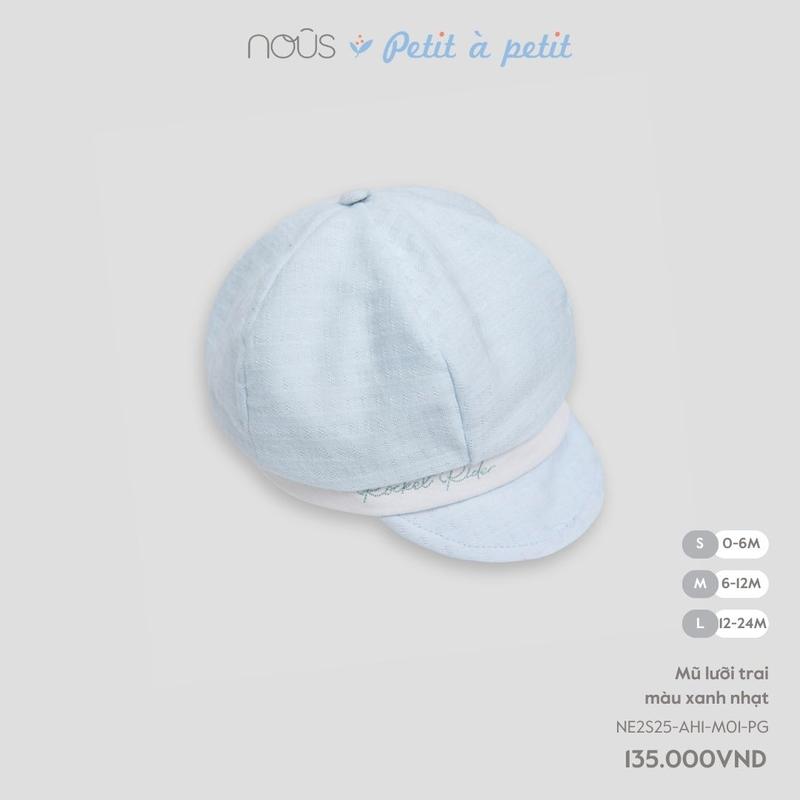   Nous phụ kiện  Mũ rộng vành kẻ caro mũ lưỡi trai cho bé trai bé gái BST T3 BST T4 