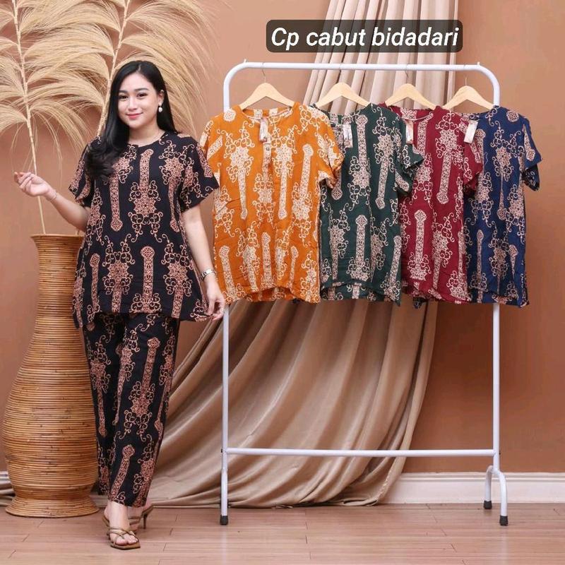 Setelan Daster Celana Panjang / Setelan Motif / Setelan Daster Wanita / Baju Tye Tye Setelan Baju Tidur / Baju Piyama  Terbaru Dari Arsyil Collection 0