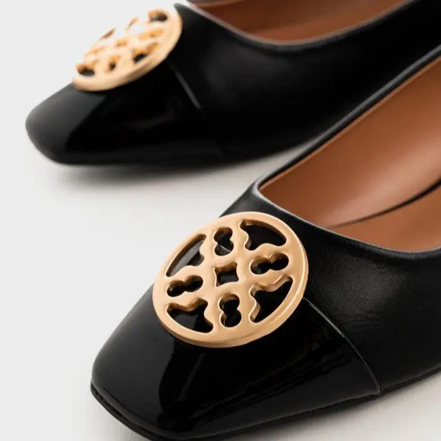 URBAN&CO Flat Shoes Wanita Sepatu Flats Perempuan Kerja Hitam - Aruna 7
