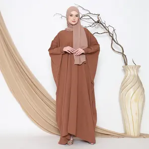 Zahwa Abaya Kaftan Batwing syar'i woolfice grade A Busui friendly Original By Zahra