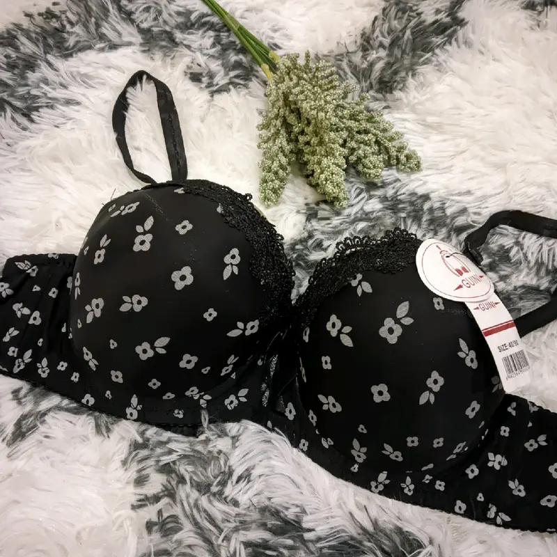 Bh Wanita Dewasa Kawat Busa Tebal Kancing Kait  3 Cup B to C Push Up Bra Super Tebal Bra Bh Cantik Motif Renda Beha  Lembut Nyaman 4