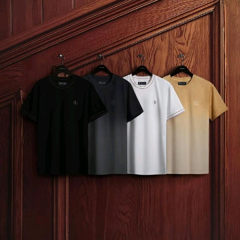 T-Shirt Rucas Essentials Gradation Tee | Two Tone Rib Size S-XXL Kaos Pria/Wanita Brown Grey 0