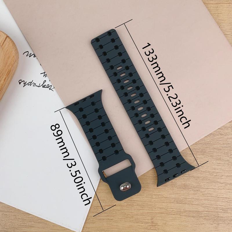 Silicone Watch Band (Band Only), Replacement Watch Band for Apple Watch Ultra/2 45 49 41 44 42 40, Smart Watch Wearable Accessories for Men & Women 1