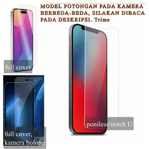 CLEAR TEMPERED GLASS for iPHONE 17 AIR 16 15 14 13 12 11 PRO MAX PLUS MINI / XR X XS MAX