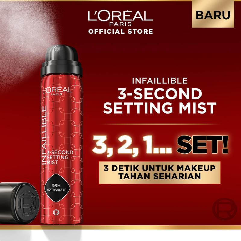 Product Introduction of [PAKET HEMAT] L'Oreal Paris Infallible 32H Matte Cover Foundation + Setting Spray 0
