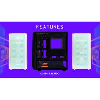 Gambar CASING CUBE GAMING WIRZOF - Mid Tower ATX Case Tempered Glass dari Techno Computer Bali Kota Denpasar 5 Tokopedia