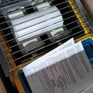 OMICKO Kompor Panggang Sosis Tanpa Asap 2 Tungku Mesin Panggangan Sate & Sosis Serbaguna untuk Memanggang Daging Bakar dan Ikan Bakar - Kitchenware