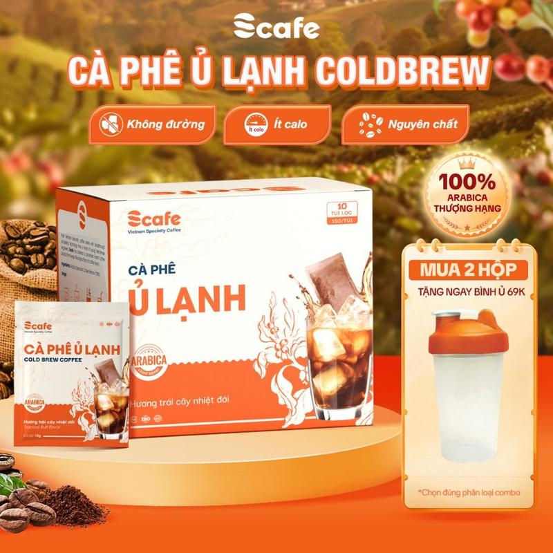 Cà Phê Ủ Lạnh Cold Brew Hạt Arabica Thượng Hạng Nguyên Chất Nốt Hương Trái Cây…