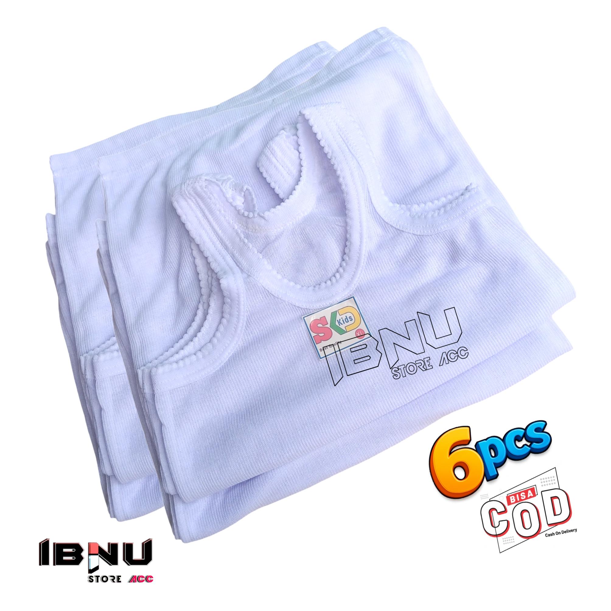 6pcs Kaos Kutang Dalaman Anak Umur 1-13 Tahun Putih Polos untuk Keseharian Fashion Cantik Bahan Nyaman Singlet Bayi 6pcs Kaos Kutang Dalaman Anak Umur 1-13 Tahun Putih Polos untuk Keseharian Fashion Cantik Bahan Nyaman Singlet Bayi