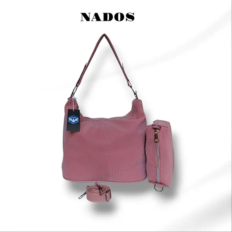 NADOS-Tas Original Nados Wanita Set Selempang Motif Kotak Shoulderbag 0