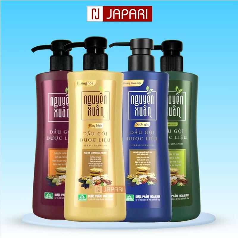  Dầu Gội Dược Liệu Nguyên Xuân 200ml 250ml 350ml 450ml Gội Xả Dưỡng Tóc - Japari 