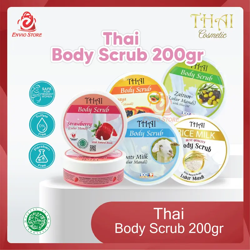 ENVIO - THAI Body Scrub 200gr - Lulur Mandi 0