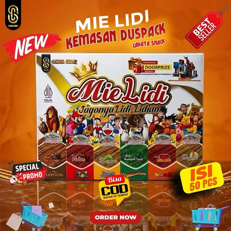 MIE LIDI DUSBOX ISI 50 PCS
