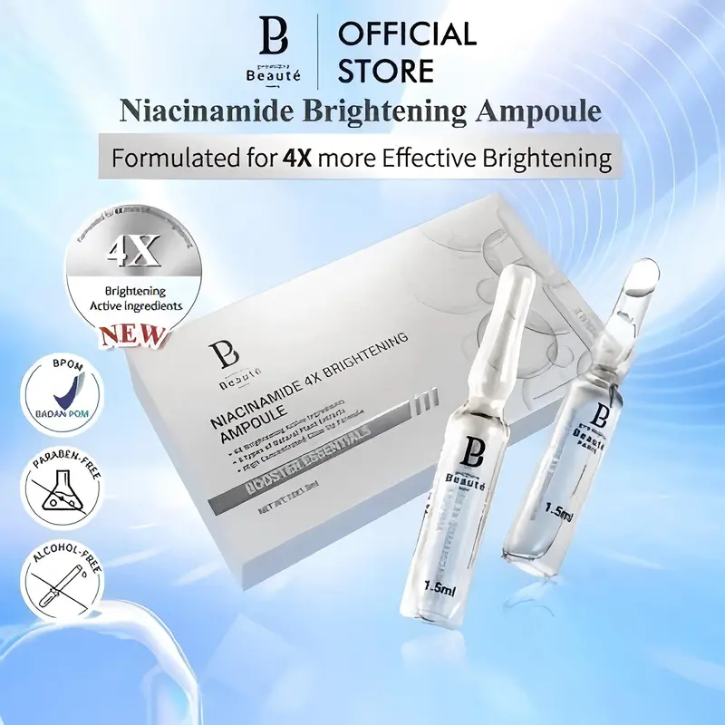 Ampul Pencerah Whitening Niacinamide 10x1.5ml PREMIERE BEAUTE - Liquid, Acid 0