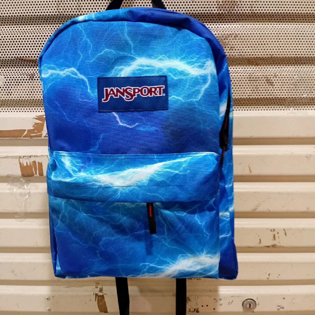 tas ransel js motif petir biru