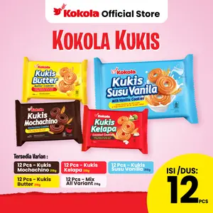 Biskuit Kokola Kukis 218g - Isi 12pcs - 4 Varian Rasa - Enak dan Lezat - Food, Cookies, Snacks