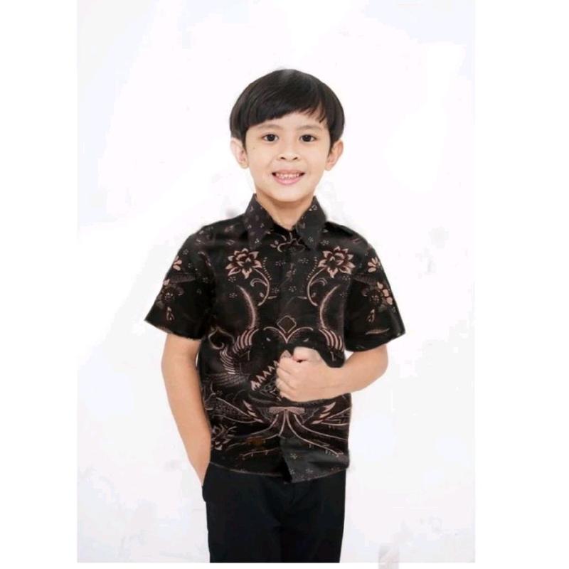 BAJU BATIK ANAK VIRAL MOTIF TERBARU/ATASAN BATIK ANAK BAHAN KATUN PRIMA 5