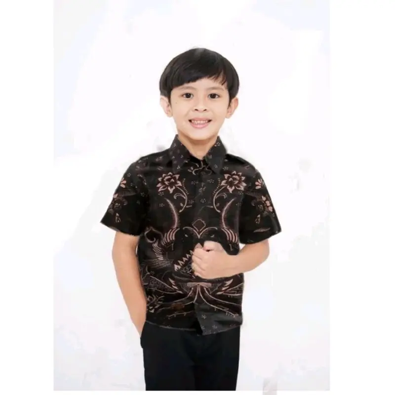 BAJU BATIK ANAK VIRAL MOTIF TERBARU/ATASAN BATIK ANAK BAHAN KATUN PRIMA 5