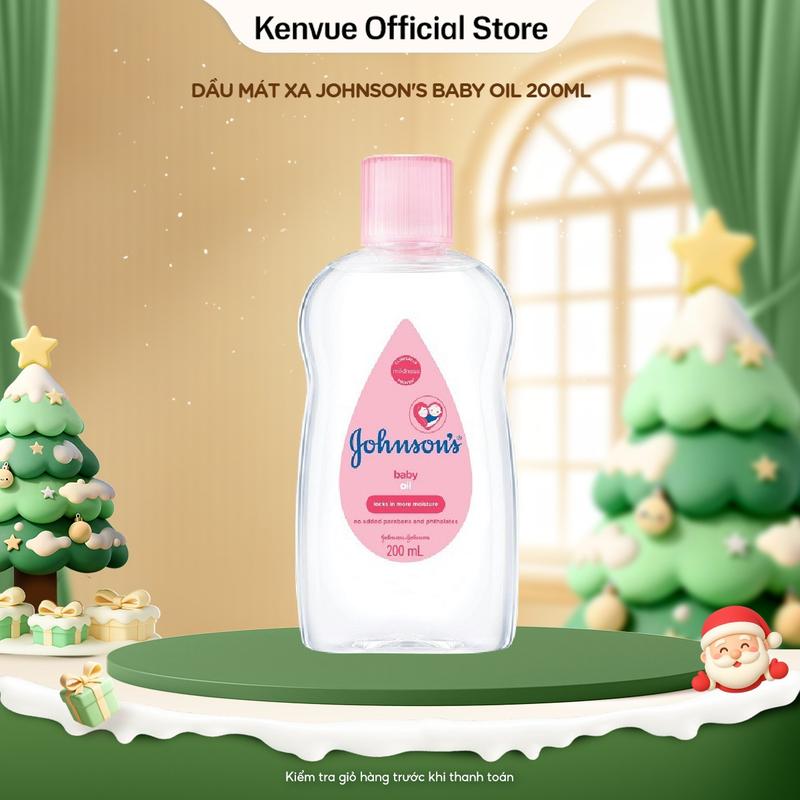 Dầu mát Xa Johnson's Baby Oil 200ml