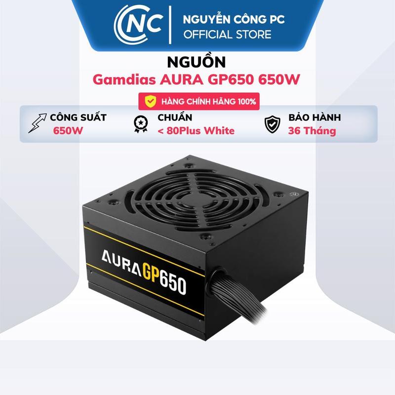 Nguồn máy tính Gamdias AURA GP650 650W -BH 36 tháng