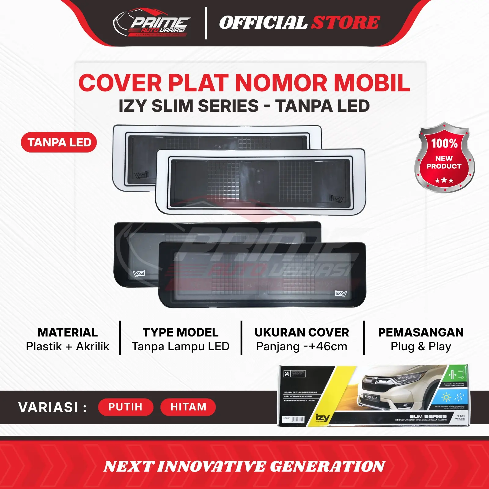 Frame Plat Nomor Izy Dudukan Plat Nomor Mika IZY Plat Nomor Mobil