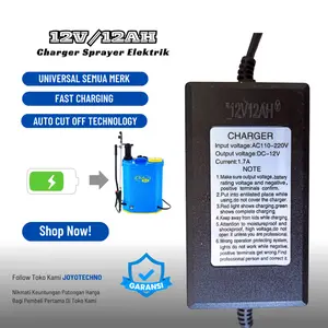 Charger Sprayer Elektrik 12V 1.75A Charger Baterai Spray Elektrik Dengan Auto Cut OFF