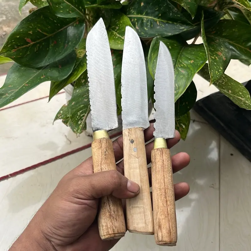 3 pisau bahan baja x gergaji Kitchenware 4