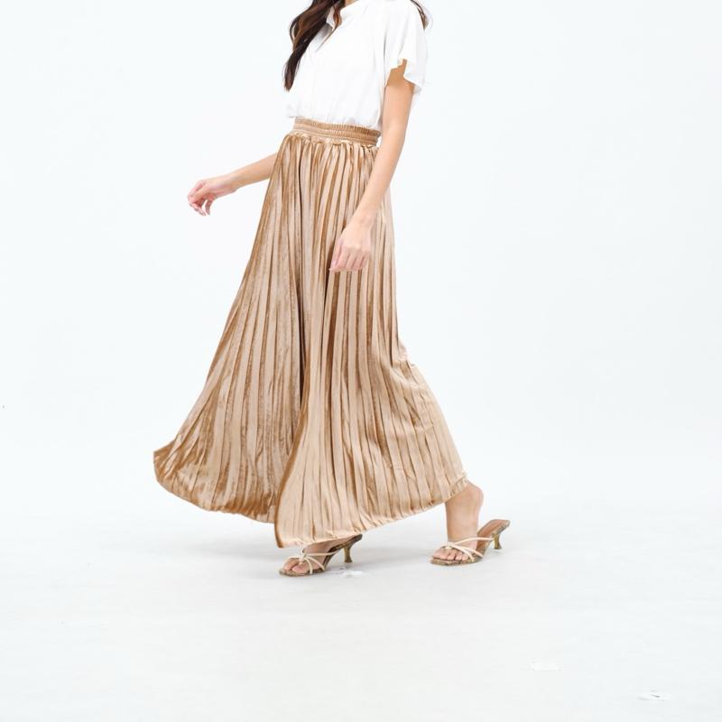 Rok plisket bludru premium / velvet skirt flare 3