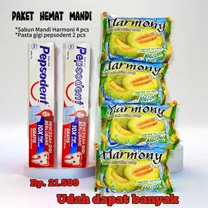 PAKET HEMAT 2 PEPSODENT 75G+ SABUN HARMONY 70g