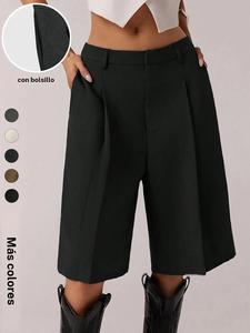 Pantalones casuales de mujer para el Día de San Valentín, color sólido, cómodos y estilosos, perfectos para uso diario, un esencial de la moda femenina