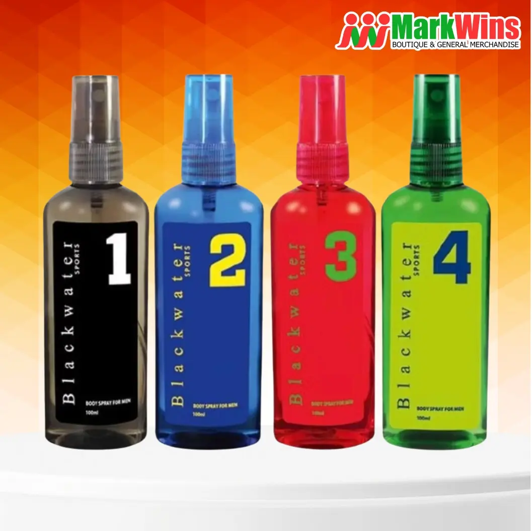 Blackwater Sports for Men Bodyspray 100ml - Floral Scent Vanilla Blend - Cleanser