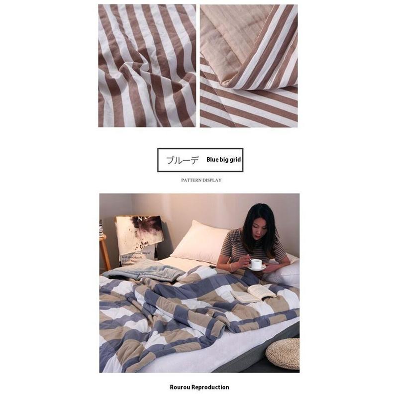 Product Introduction of EAY Life Summer Blanket Comforter Thin Soft Breahable Quilt Washed Cotton 11
