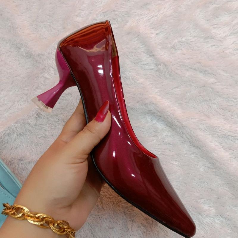 Sepatu wanita IMP hells 5/7 cm glosy kristal premium tapak karet anti licin 8
