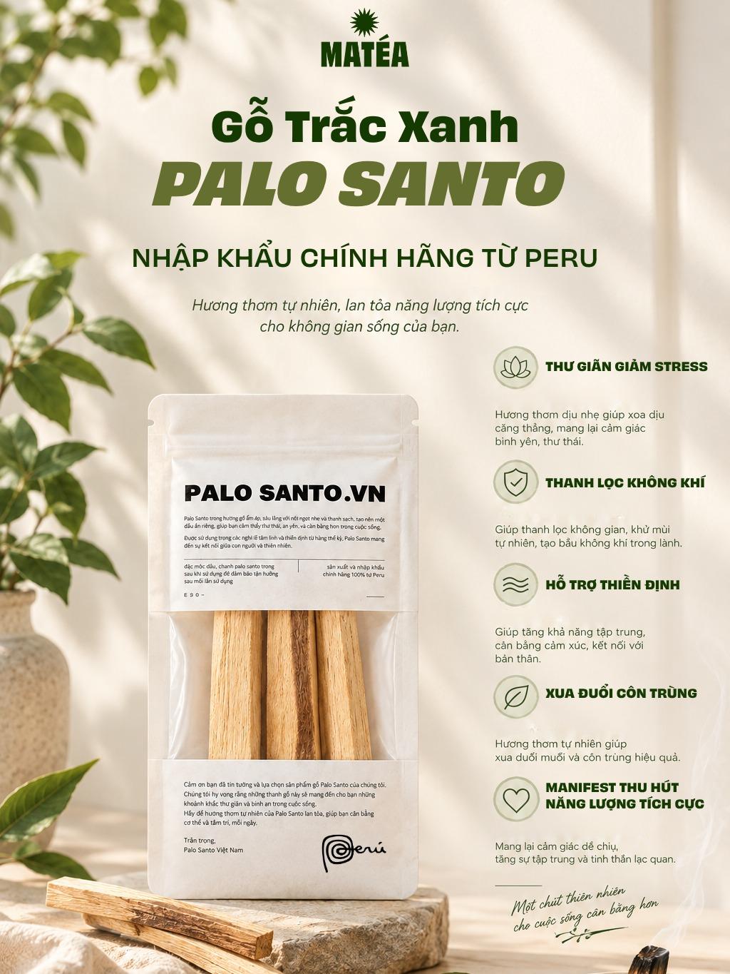 Combo 5 thanh palo santo