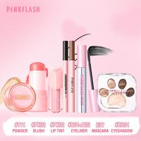 Gambar [Official][BPOM]PINKFLASH 7PCS Makeup Set Eyeshadow Palette Liquid Eyeliner Volume Mascara Loose Powder Bubble Glowy Tint Melting Glossy Balm Watery Blush Stick - Lip Tint & Eyeshadow#RD01 dari PINKFLASH STORE Kab. Tangerang 5 Tokopedia