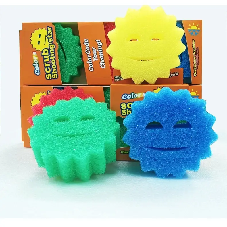 Scrub Daddy All Star Sponge Kit Stainless Steel Dual-sided Sink Reusable Non-scratch Anti-grease