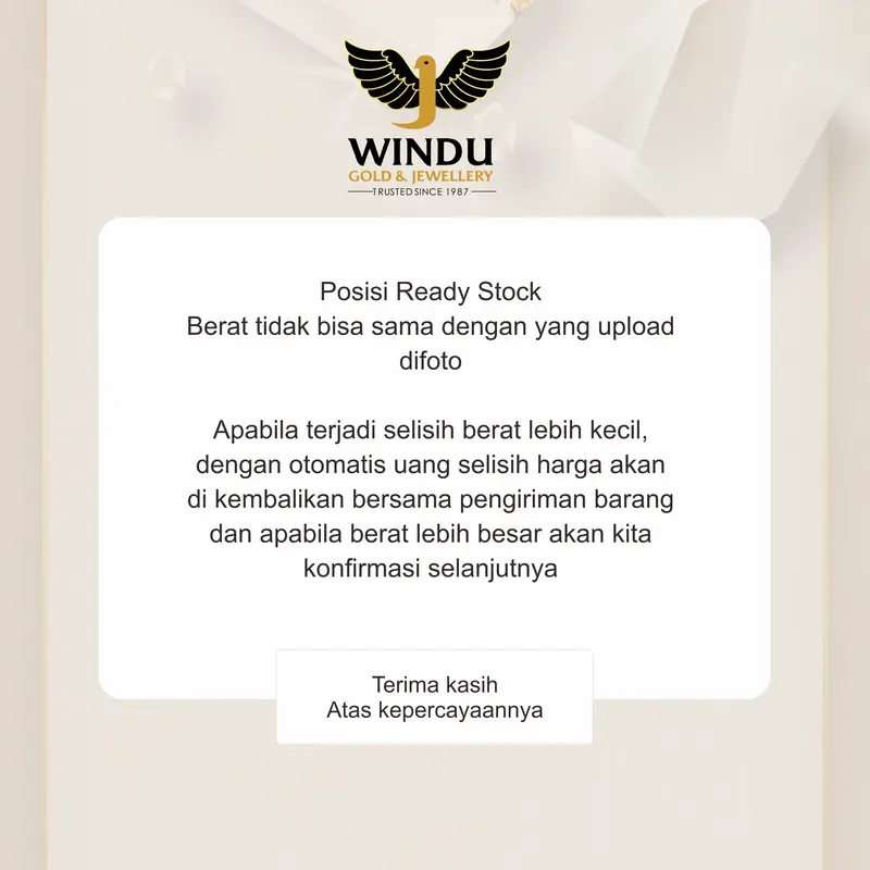 Cincin Apel Emas 8k Windu Gold & Jewellery 3