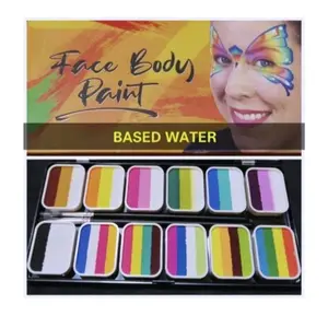 12/42 color face body painting anak dewasa water based cat wajah halloween