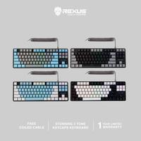 Gambar Rexus MX5.2 Finale Mechanical Gaming Keyboard TKL Legionaire - Blue Swicht, Grey Blue dari GGSTORESBY Kota Surabaya 1 Tokopedia