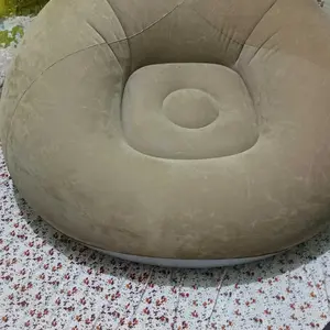 [Garansi purna jual] Bean Bag Dewasa Single Sofa Minimalis 110cm*110cm*85cm Coklat/Biru Sofa tiup Portabel Tahan Air Pompa gratis Tahan Lama Siap Kirim Furniture Desain Elegan Dewasa Bentuk Bulat