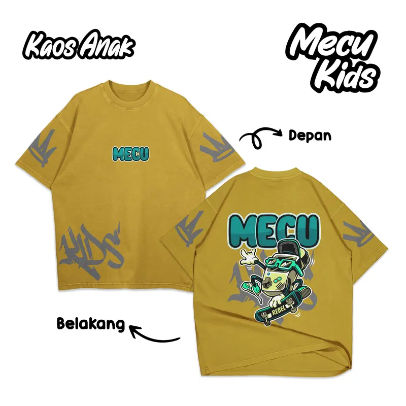 Himoku joy skate Kaos Distro Anak Laki Laki Perempuan 4 5 6 7 8 9 10 11 12 Tahun Katun Combed 5