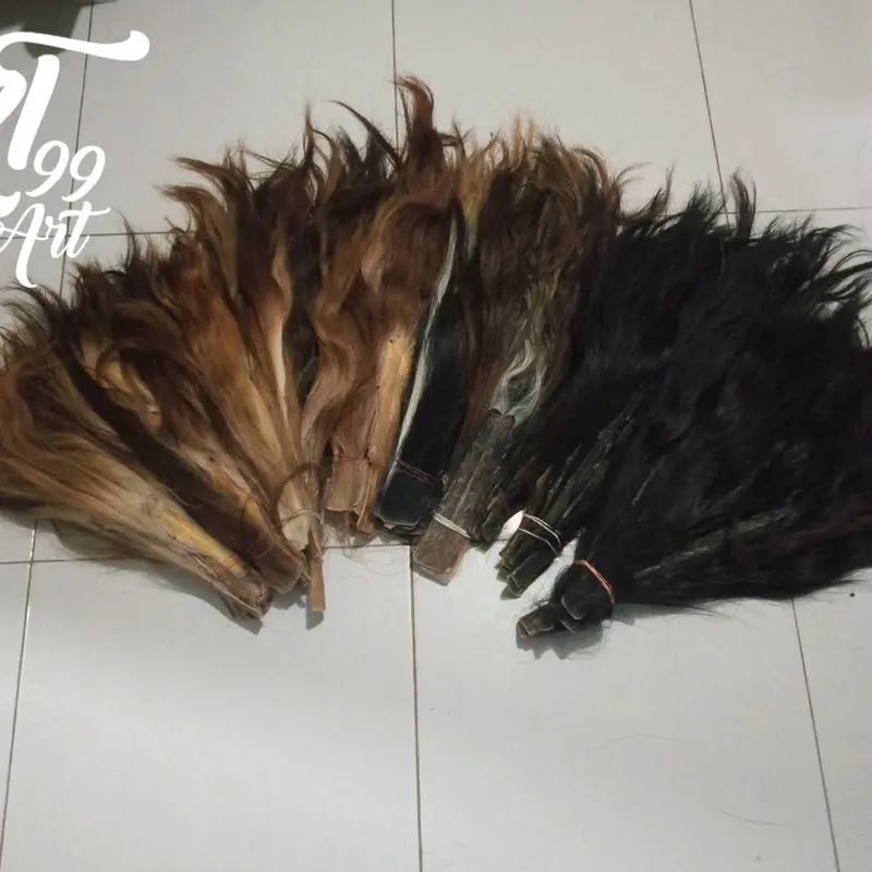 Ekor Sapi Super Ukuran Besar - Pilihan Warna Coklat, Hitam, dan Putih 0