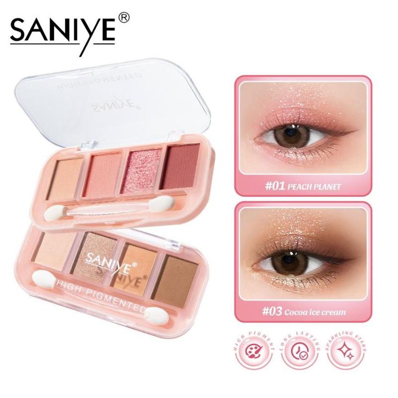 ❤ SehatAyu ❤SANIYE HIGH PIGMENTED 4 COLORS EYESHADOW PALETTE 0